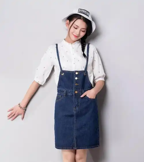 减龄牛仔背带裙,带你重返青春少女的时代!-萌主red