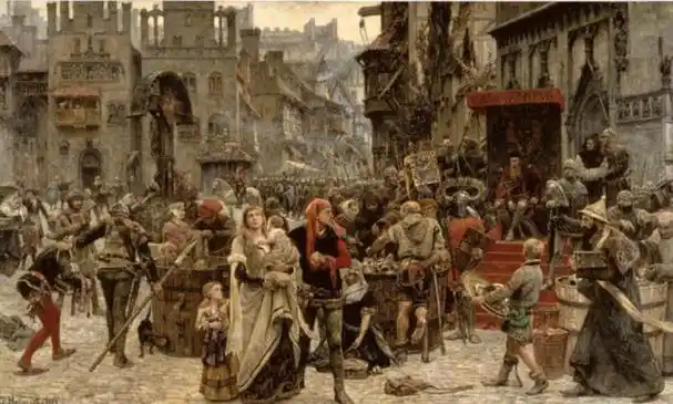 中世纪晚期,伦敦的商人能够将商品卖给英国各地的消费者