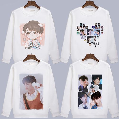 肖战同款衣服明星写真照片卫衣女宽松慵懒风情侣装应援服学生上衣