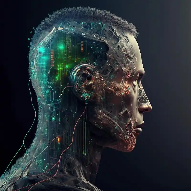 黑客风头像 信号线路组成的头像,适合技术大神.