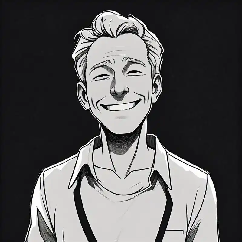 96 沧桑大叔的黑白素描头像 94