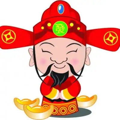 男人专用微信头像招财卡通财神到