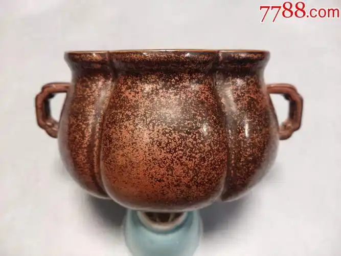 品好漂亮的紫金釉香炉_酱釉瓷/紫金釉_第2张_7788瓷器