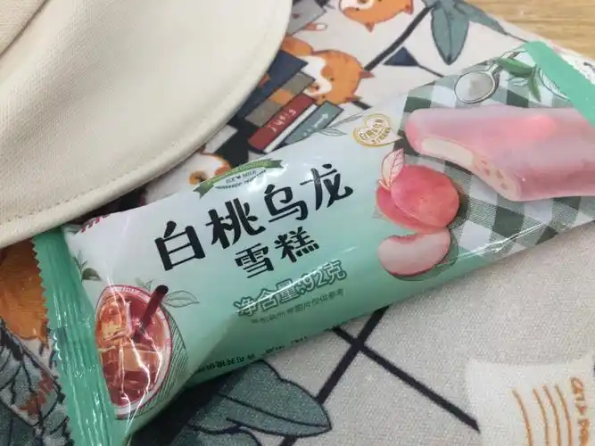 meiji白桃乌龙雪糕芝士奶盖风味
