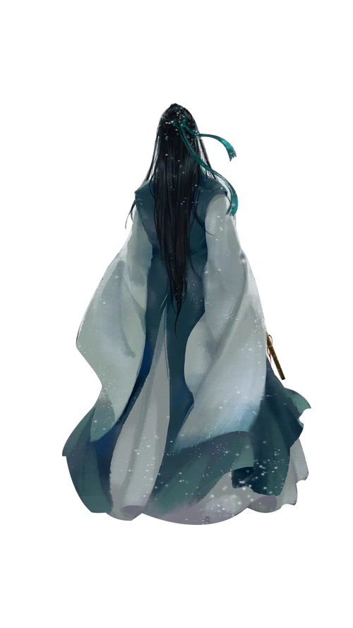 古风男 背影设计模板素材