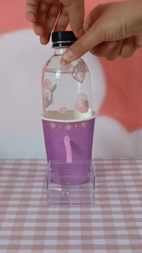 手工制作#矿泉水瓶制作迷你饮水机