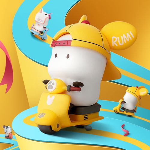 萌力星球tutu突突车盲盒野萌君可爱玩具少女手办潮玩桌面摆件礼物