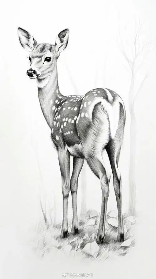 这是有灵性的小鹿,许个愿吧!