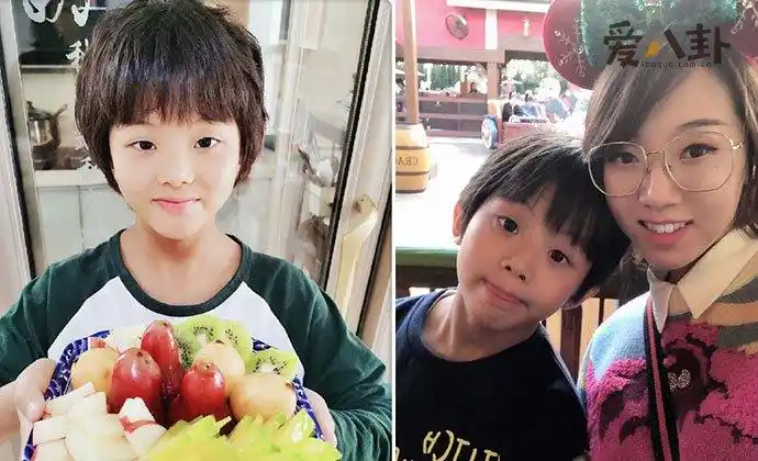 张艺瀚和妈妈的近照