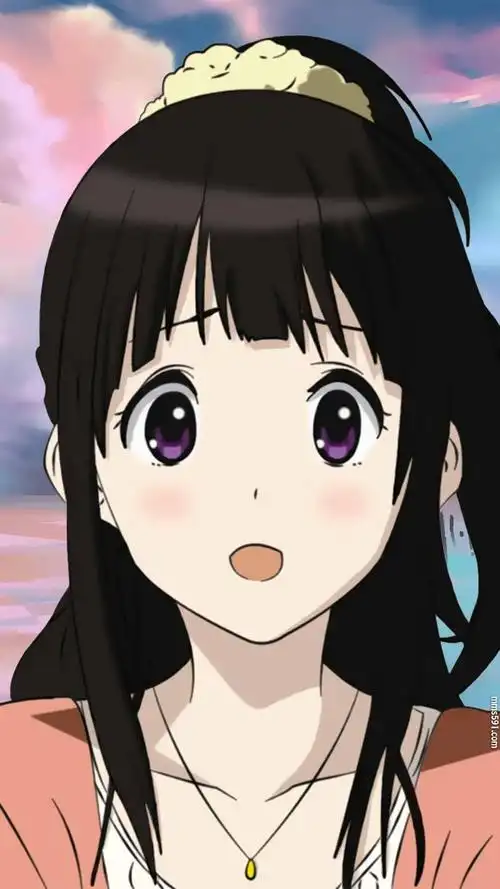 1080x1920图片下载_动漫冰菓我很好奇女主角黑长直千反田爱瑠手机壁纸