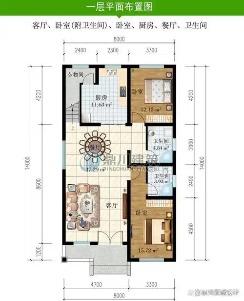 农村建房,如果宅基地大,那么自然是很好布局的,但是其实大部分宅基地
