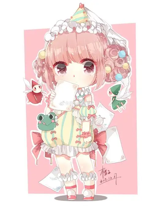 q版人物 微博id:努力的橙汁儿