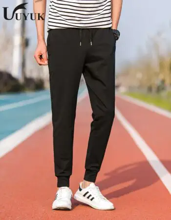 青少年裤子男生运动长裤秋季初中高中学生休闲裤韩版潮流小脚裤男