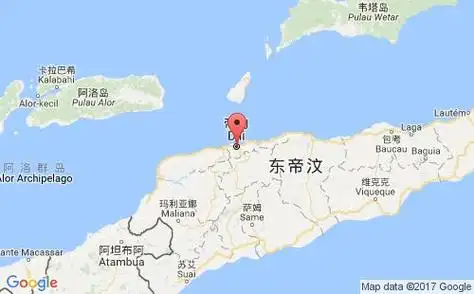 东帝汶港口帝力dili港口地图