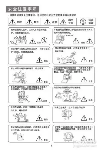 海尔美天使 mg-2270eg(n)光波型家用微波炉使用说明书
