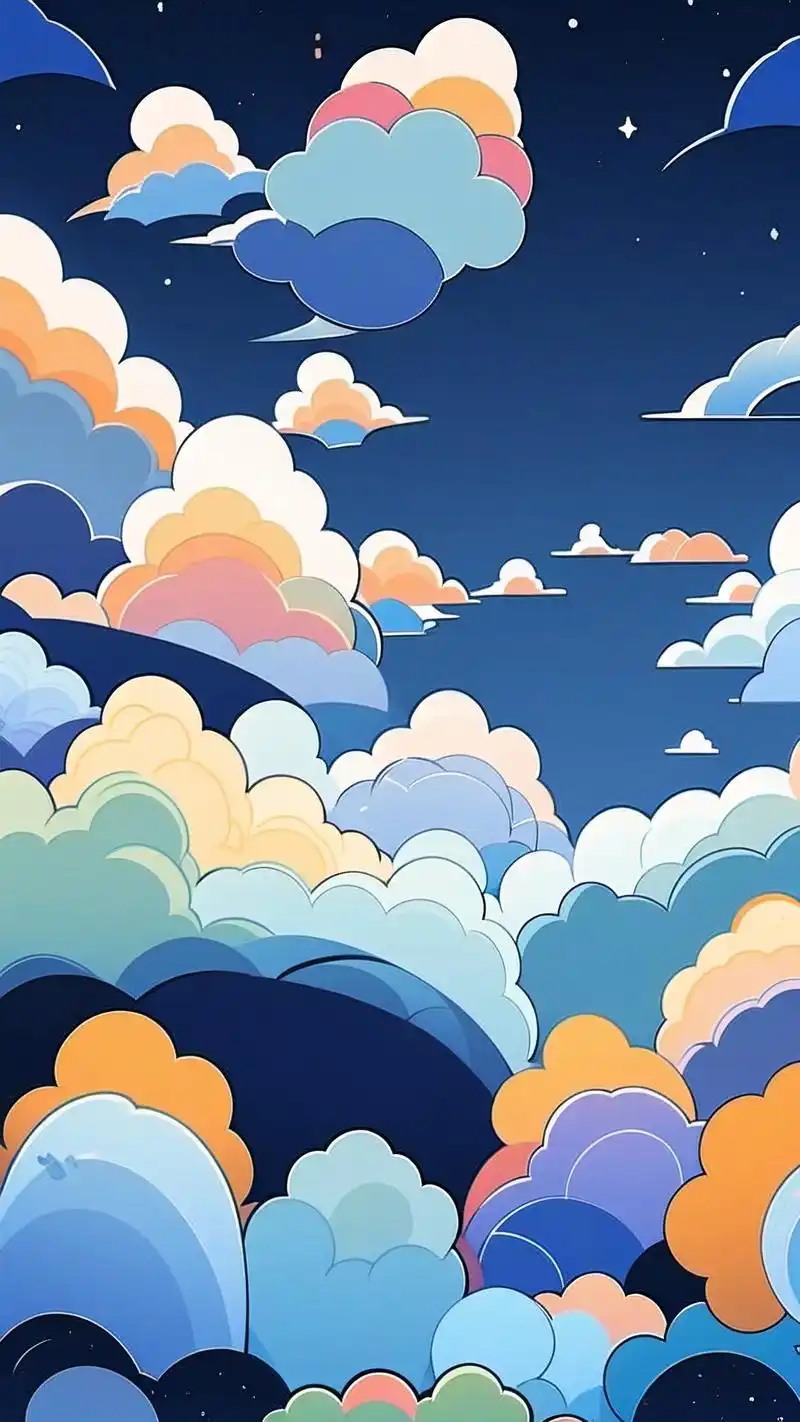 🌌浅蓝色夜空壁纸,梦幻之选💫 浅蓝色的夜空,仿佛蕴含着无尽的