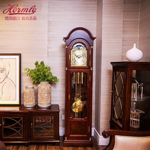 hermle赫姆勒德国机械座钟欧式落地钟中式复古客厅立式钟表大摆钟