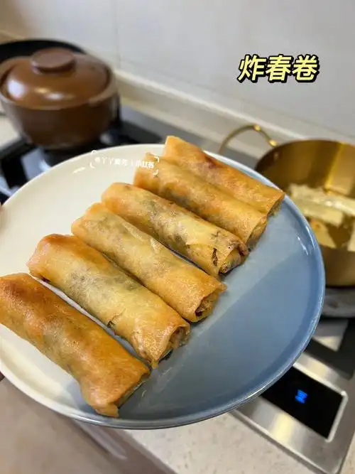 冬笋雪菜陷炸春卷是家的味道