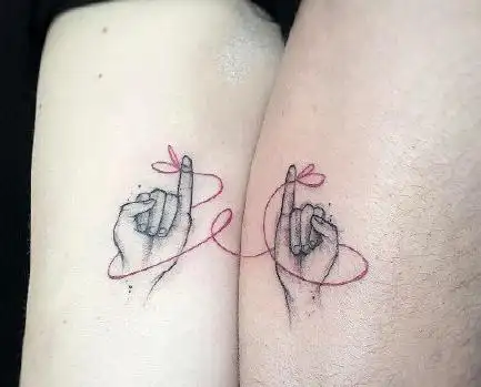 适合情侣或者姐妹纹的清新小纹身3