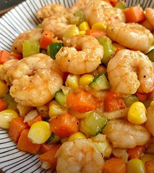 三蔬炒虾仁教程来啦