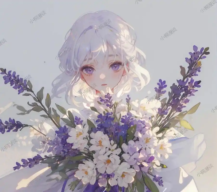 薰衣草,少女,唯美,这是我的头像!