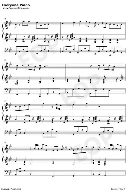 小精灵钢琴谱吴青峰弹唱谱