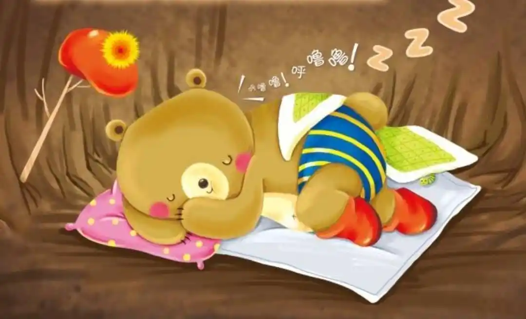宝宝听情商故事15:《冬眠的小熊》—自我管理(音,图,文)