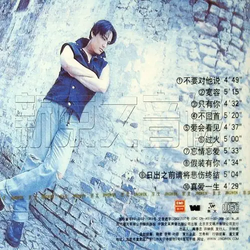 正版专辑 张信哲:宽容 cd 上海声像 不要对他说 过火 1995年专辑