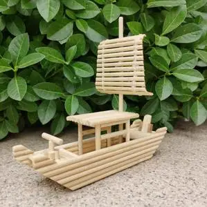 一次性筷子手工制作船