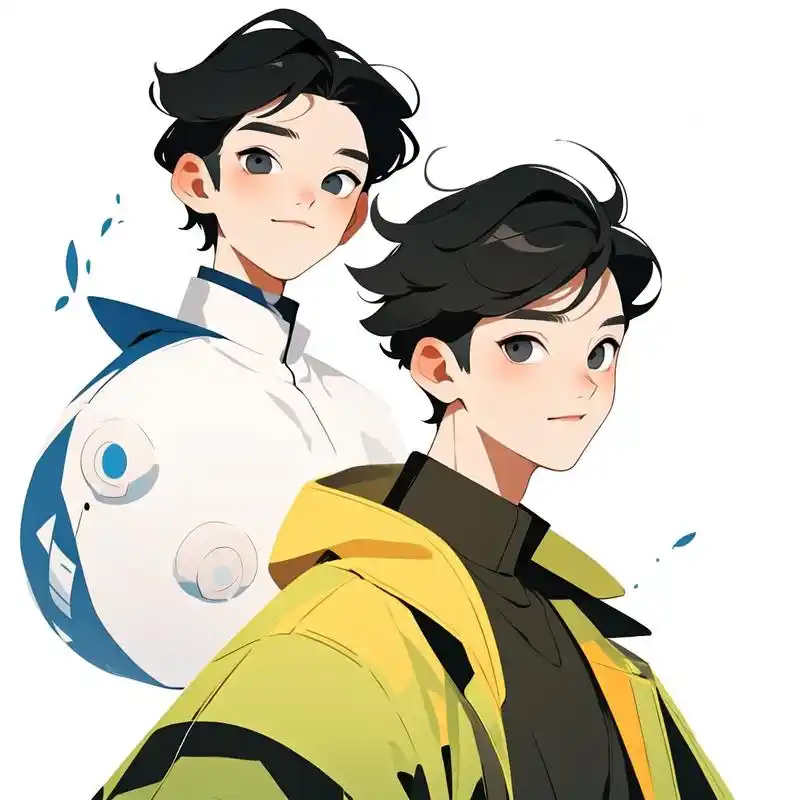 99黄景瑜风极简插画头像99 喜欢黄景瑜的你,这款极简风格的插画