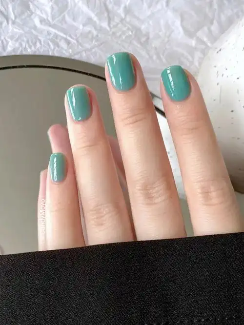 水玉薄荷只此青绿色61春夏美甲