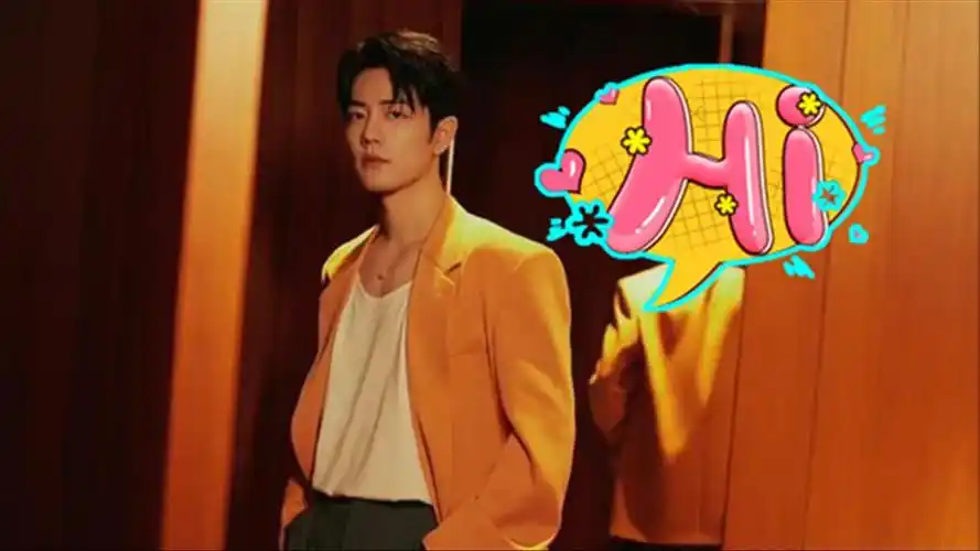 鲨疯了!肖战米兰大秀第二场,橘色外套氛围感拉满