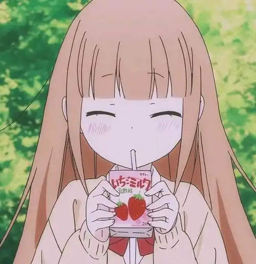 女生动漫头像:可爱的女孩子生气了.