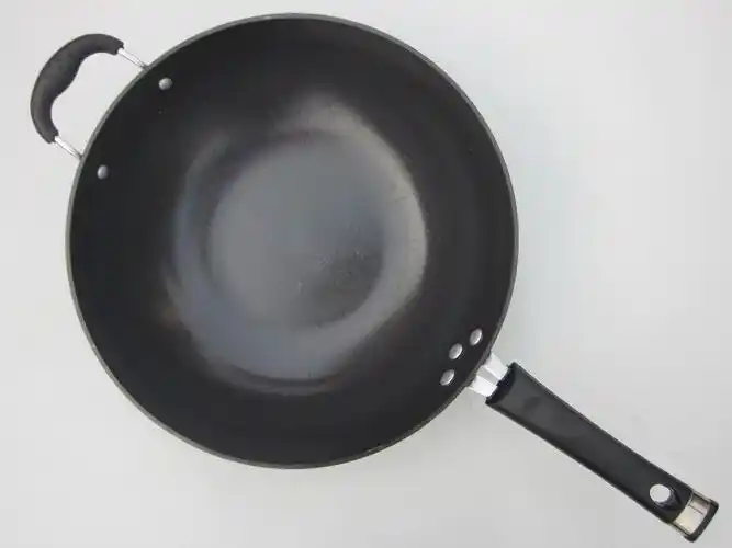 铁锅陆川老式传统铸铁生铁加厚圆底炒锅平底锅炒锅