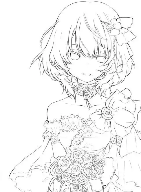 有没有什么适合新手临摹的简单线稿最好是动漫的