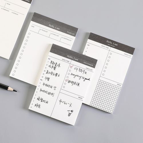 可撕便签本无粘性todolist日计划本时间管理便携便签纸ins风大号日系