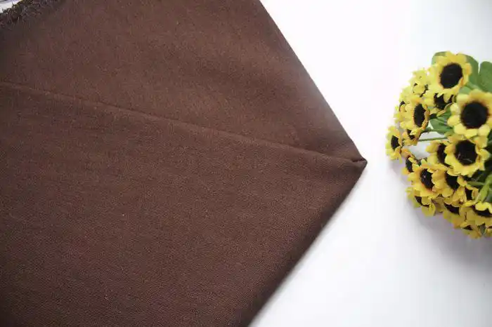 半米价 深棕色棉麻布料 春秋服装面料 手工亚麻布料 拍照背景布