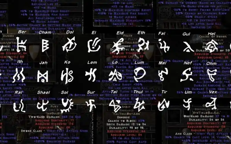 暗黑2十大最强力神符之语