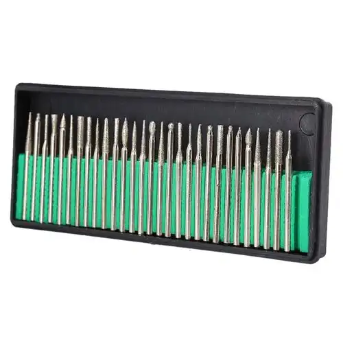 什锦打磨头   合金磨头金刚石磨头 磨针  钻石磨棒 柄3.0mm 30支