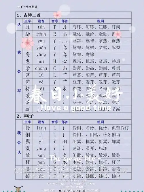 你和学霸就差这个生字组词三年级下可打