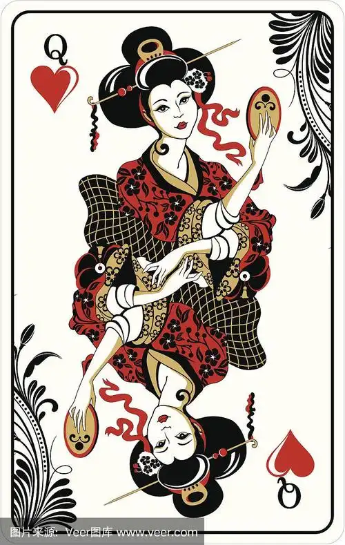 红心皇后-扑克牌