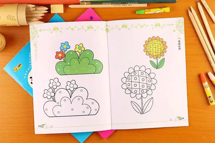 绘画书籍启蒙教材简笔画儿童画画本幼儿园中大班图画书岁5岁女孩篇3-6