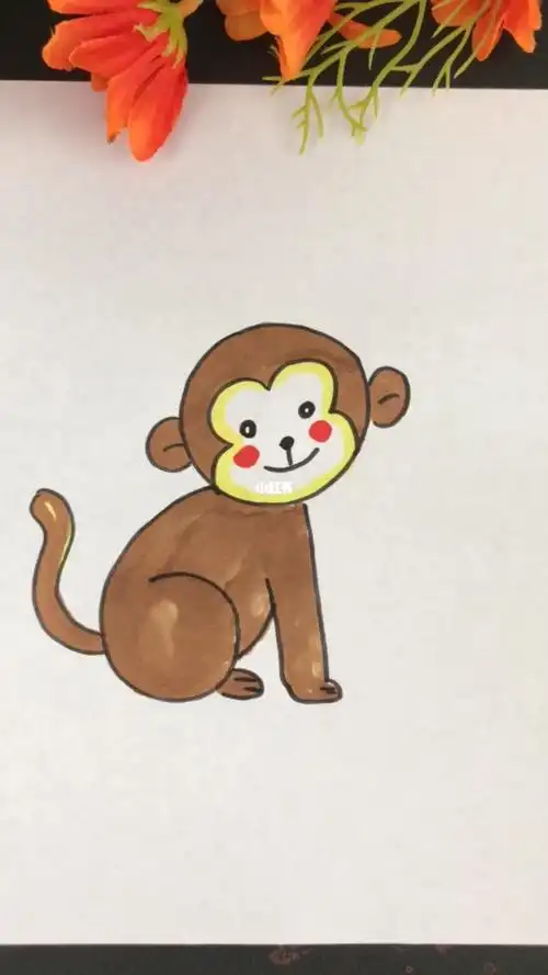 小猴子简笔画