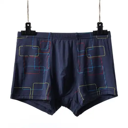 雅士凯男士内裤男平角裤莫代尔短裤青年中腰四角裤加肥加大码裤头