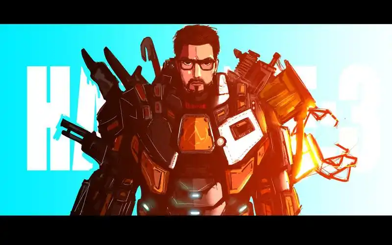 【半条命】【板绘】戈登弗里曼【ps厚涂】未定事件簿