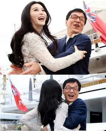 成龙紧紧搂住范冰冰吃豆腐李晨一点都不生气