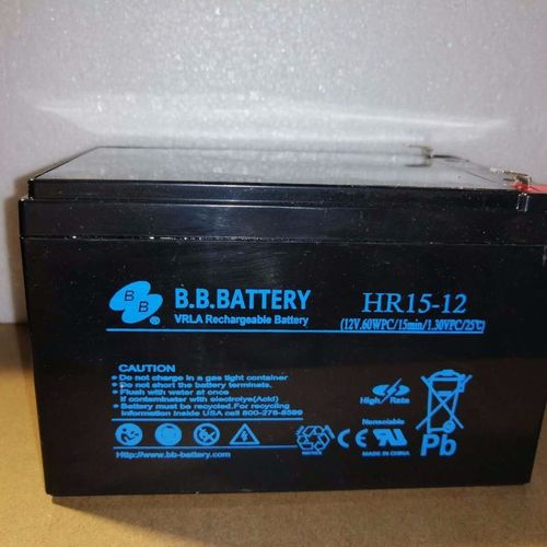 bb美美蓄电池hr15-12 bb美美12v15ah 铅酸免维 ups 电梯消防通讯