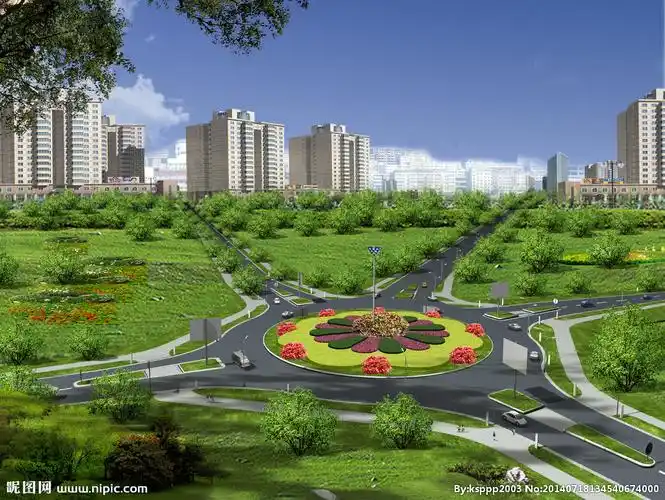 环形交叉口设计图__建筑设计_环境设计_设计图库_昵图网nipic.com