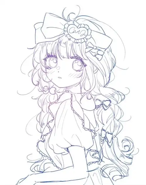 画美少女总能收获好心情