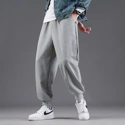 yuansu秋季束脚裤男士休闲宽松百搭长裤子春秋款束腿篮球裤男生运动